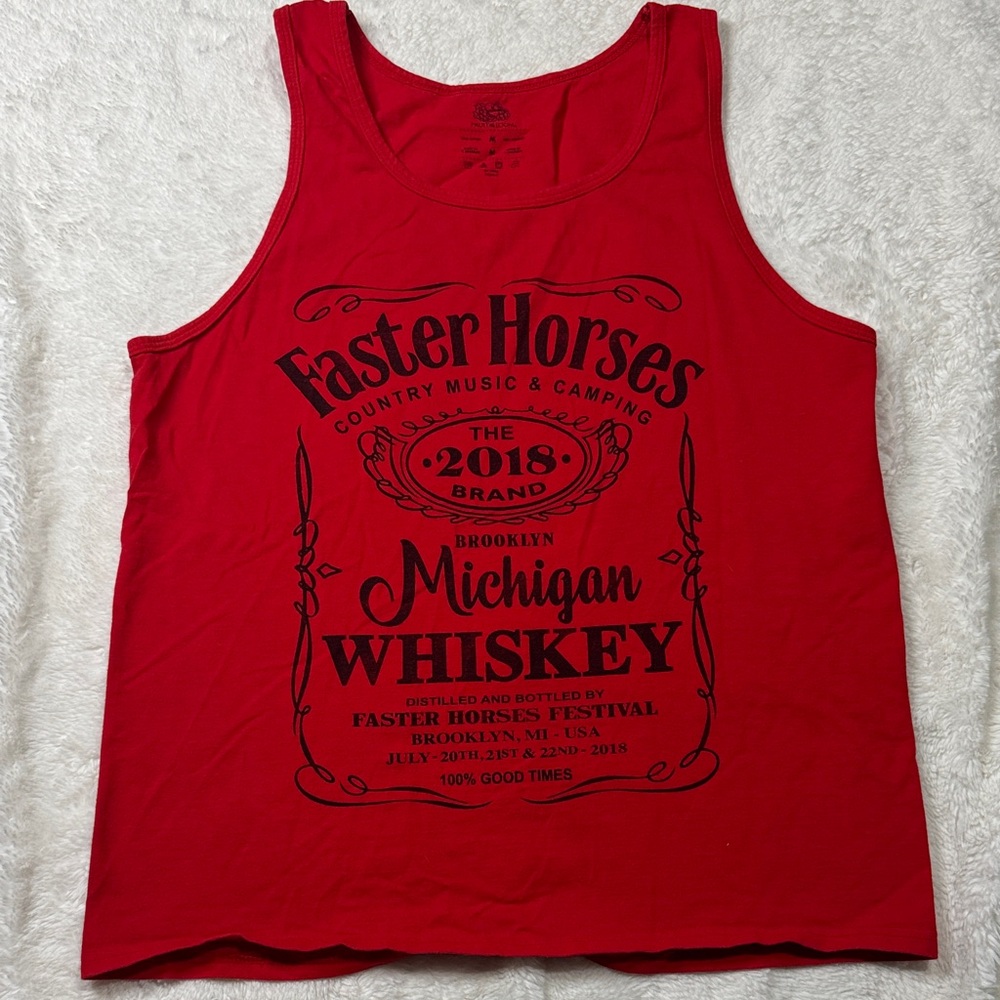 Faster‎ Horses Red Tank Top